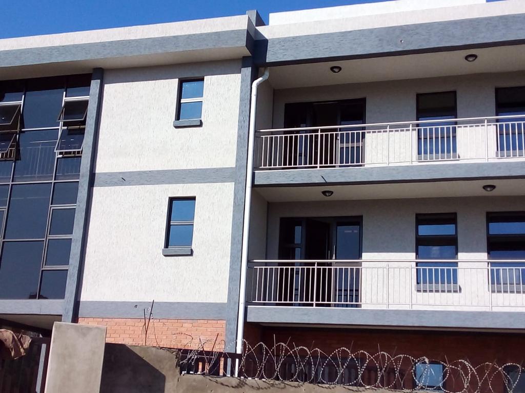 Apartment block railing